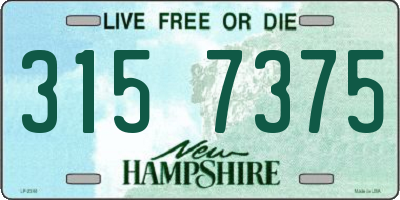 NH license plate 3157375