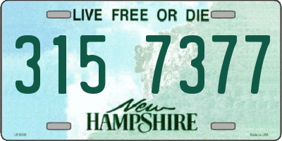 NH license plate 3157377