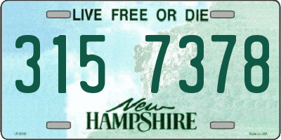 NH license plate 3157378