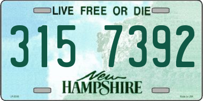 NH license plate 3157392