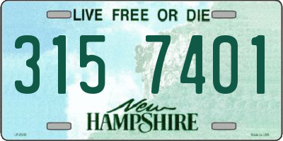 NH license plate 3157401