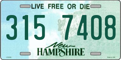 NH license plate 3157408