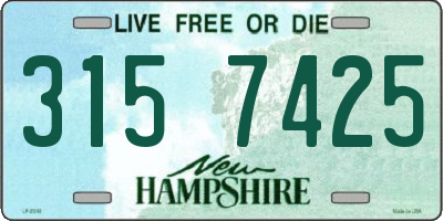 NH license plate 3157425