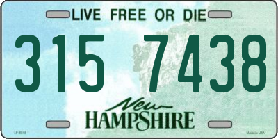 NH license plate 3157438