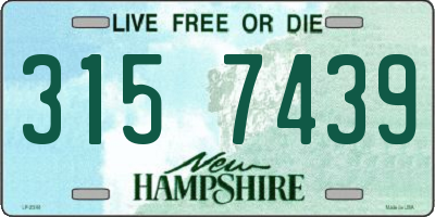 NH license plate 3157439