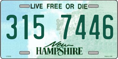 NH license plate 3157446