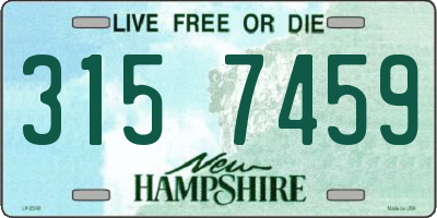 NH license plate 3157459