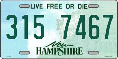 NH license plate 3157467