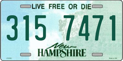 NH license plate 3157471