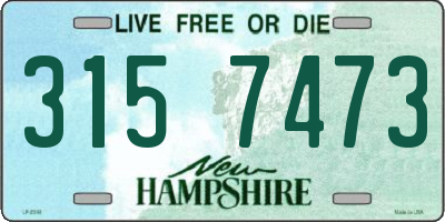 NH license plate 3157473