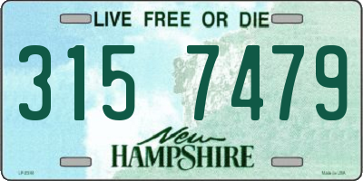 NH license plate 3157479