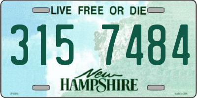 NH license plate 3157484