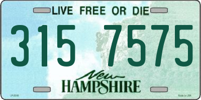NH license plate 3157575
