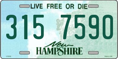 NH license plate 3157590