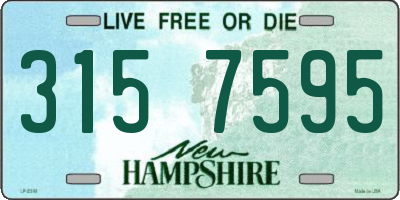 NH license plate 3157595