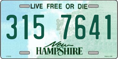 NH license plate 3157641