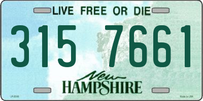 NH license plate 3157661