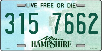 NH license plate 3157662