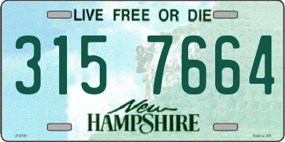 NH license plate 3157664