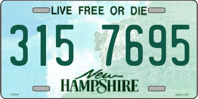 NH license plate 3157695