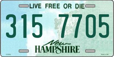 NH license plate 3157705