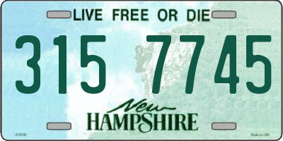 NH license plate 3157745