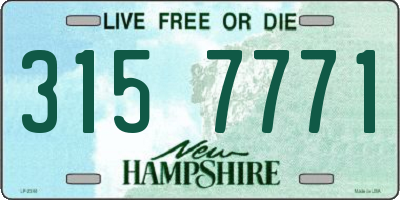 NH license plate 3157771