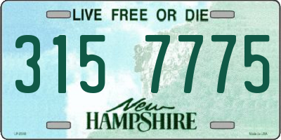 NH license plate 3157775