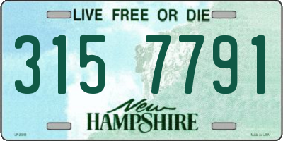 NH license plate 3157791