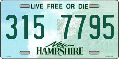 NH license plate 3157795