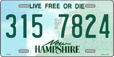 NH license plate 3157824