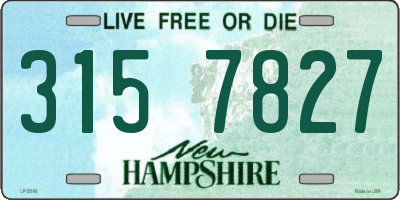 NH license plate 3157827