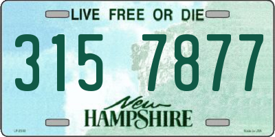 NH license plate 3157877
