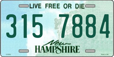 NH license plate 3157884
