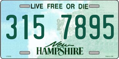 NH license plate 3157895