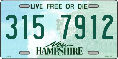 NH license plate 3157912