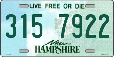 NH license plate 3157922