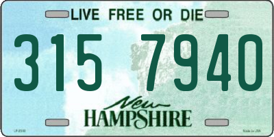 NH license plate 3157940