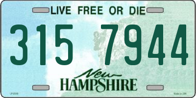 NH license plate 3157944