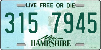 NH license plate 3157945