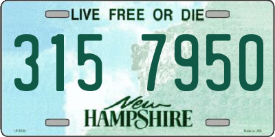 NH license plate 3157950
