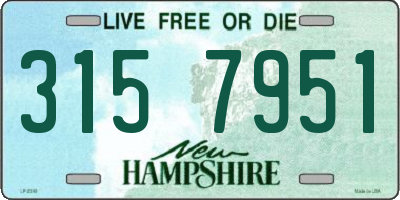 NH license plate 3157951