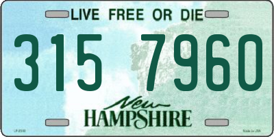 NH license plate 3157960
