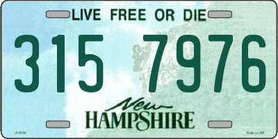 NH license plate 3157976
