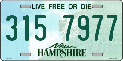 NH license plate 3157977