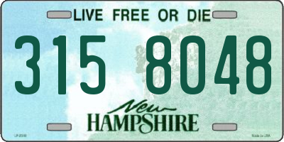 NH license plate 3158048