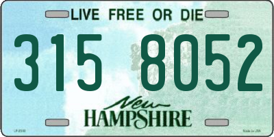 NH license plate 3158052