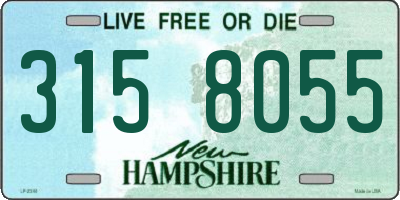 NH license plate 3158055