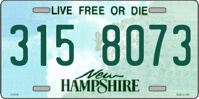NH license plate 3158073