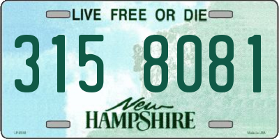 NH license plate 3158081
